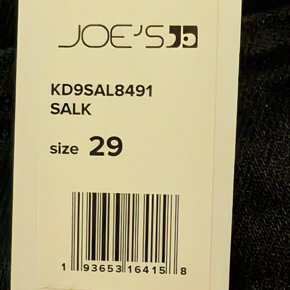 JOE'S JEANS The Dean Slim Straight Jeans Men's Size 29 in Salk Color Brand New - Picture 7 of 9